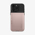 ACS06589 - iPhone 15 Pro Max Case Slim Armor CS in black showing the back with card in slot